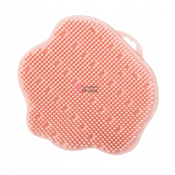 Accesoriu din silicon pentru baie stil manusa - VK 01813 Piersica